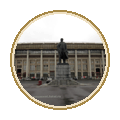 Стадион "Лужники" и памятник Ленину